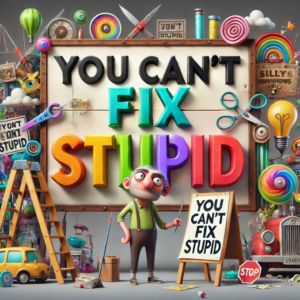 You Can’t Fix Stupid