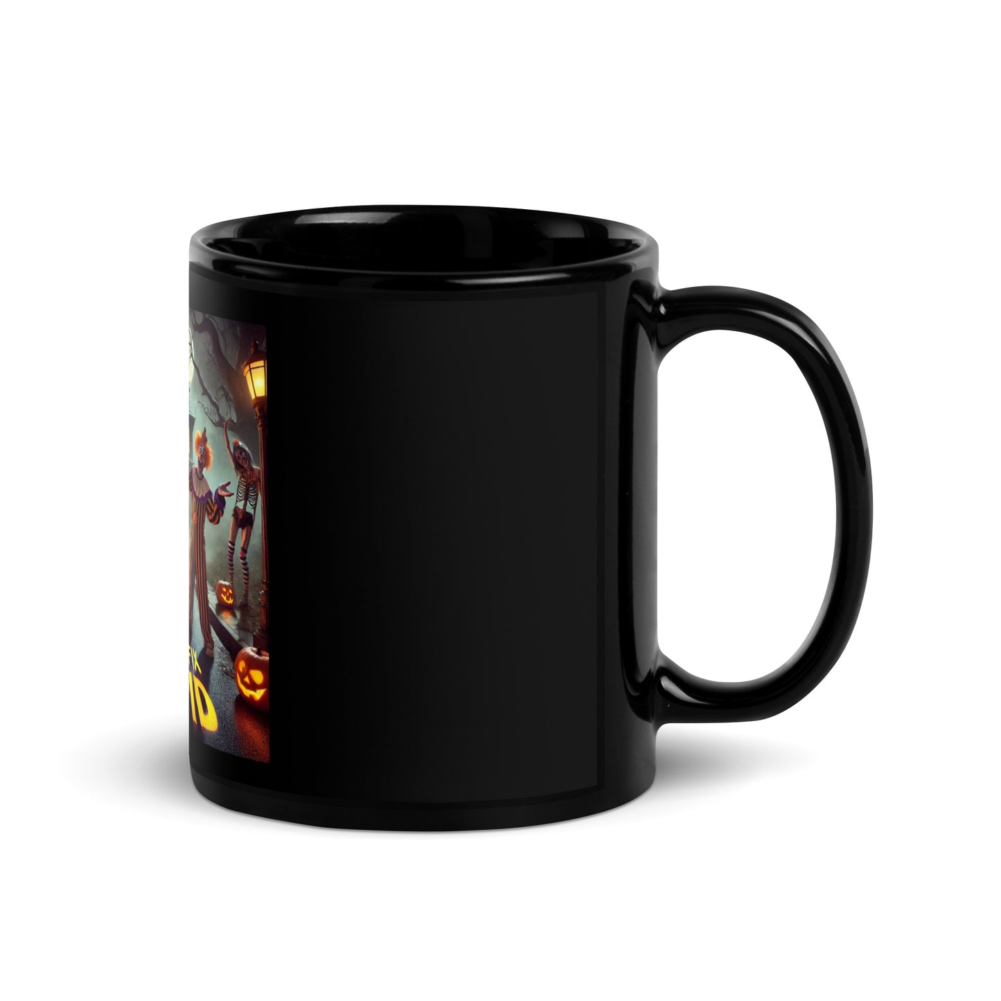 HALLOWEENYOU CANT FIX STUPID Black Glossy Mug