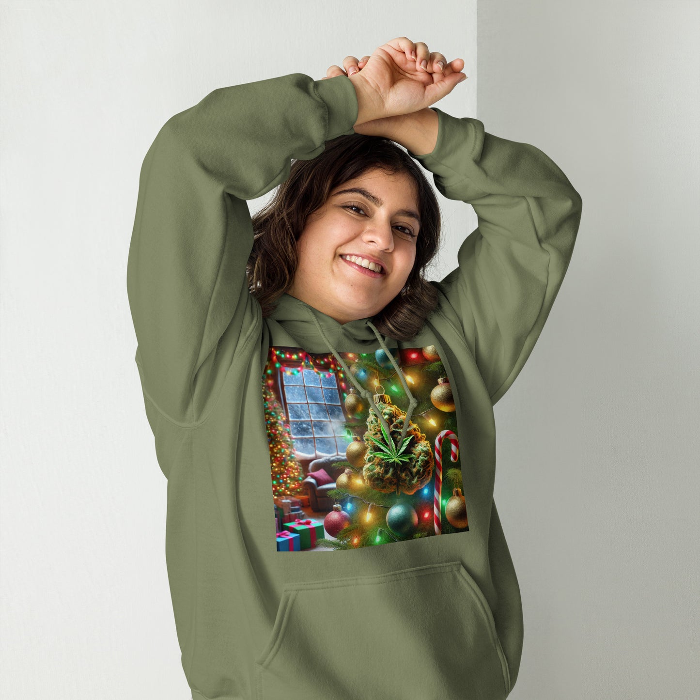 Cannabis xmas Unisex Hoodie