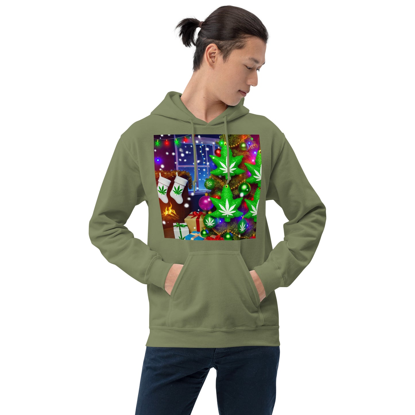 Cannabis xmas Unisex Hoodie