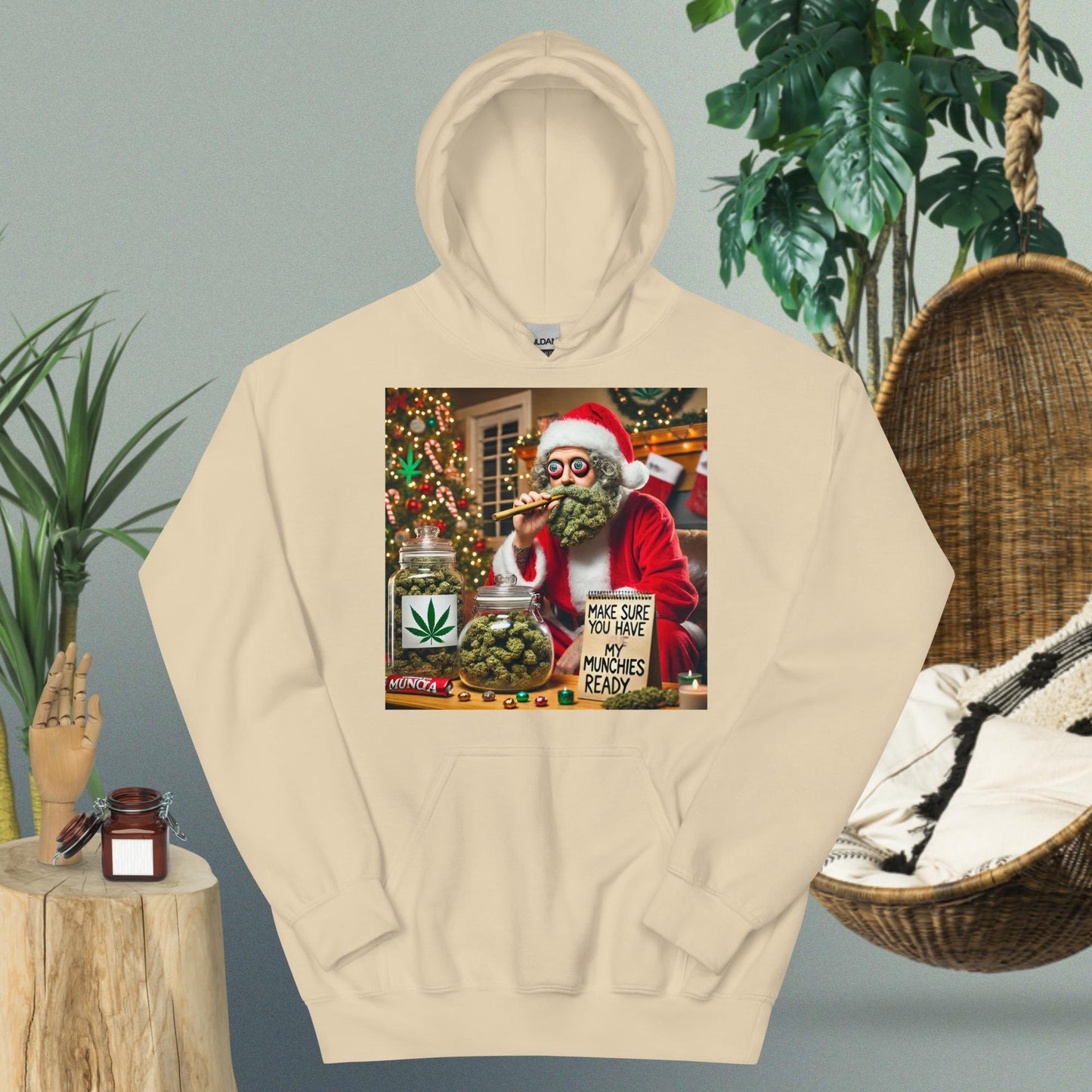 Bloodshot Santa Unisex Hoodie