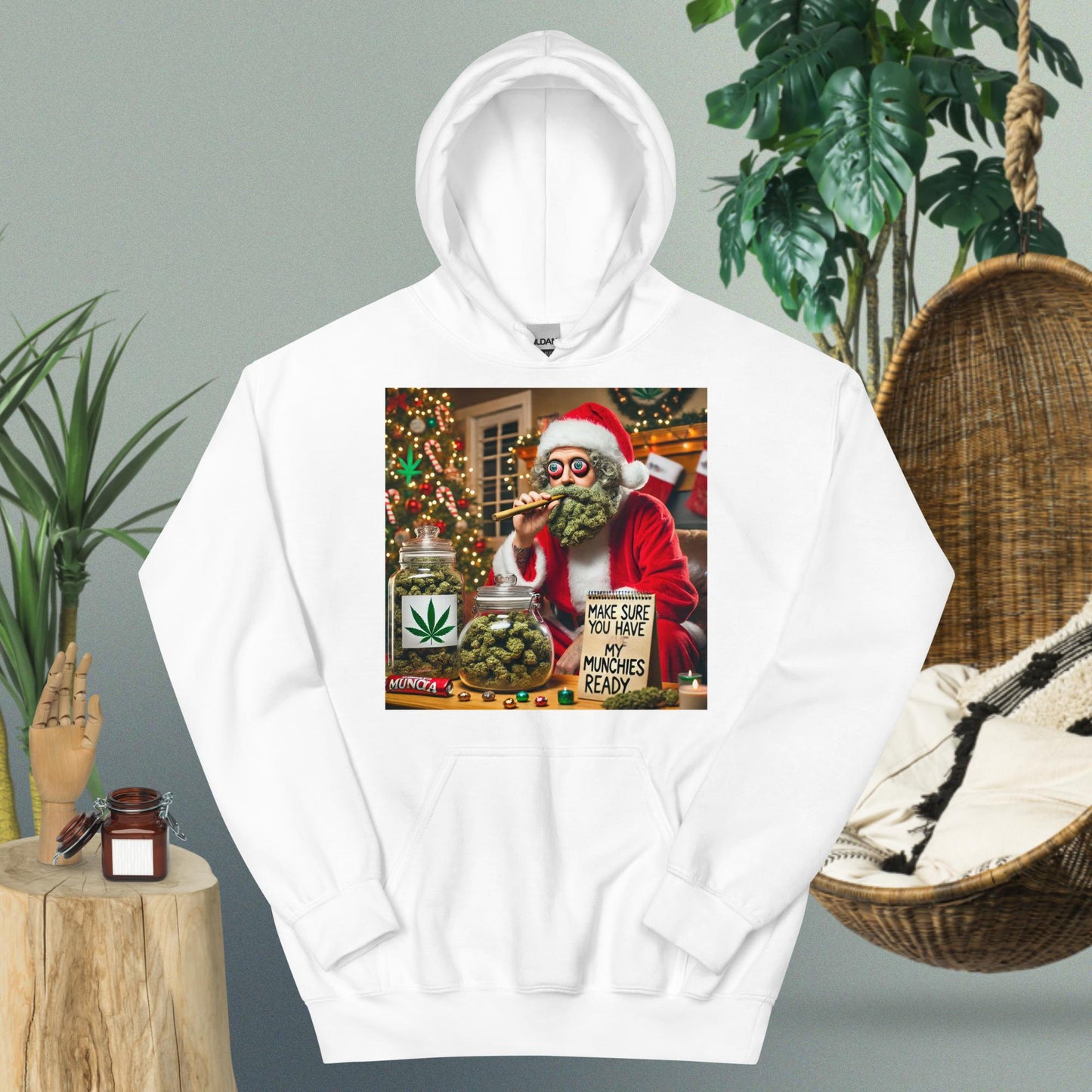 Bloodshot Santa Unisex Hoodie