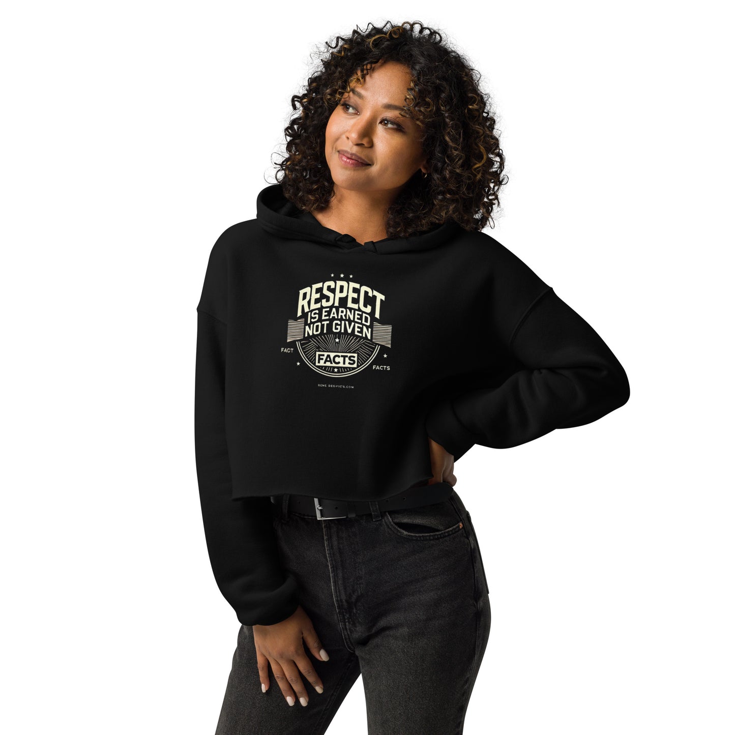 Respect Crop Hoodie