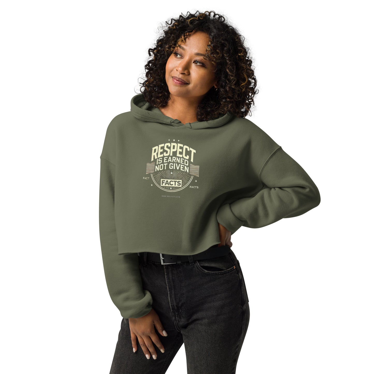 Respect Crop Hoodie